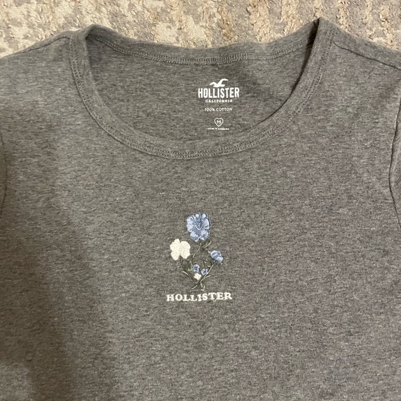 Grey cropped tee - Picture 2 of 4